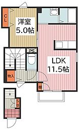 Ellecasa 1LDKの間取図画像