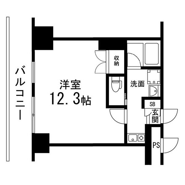 Repeament勾当台 401｜宮城県仙台市青葉区木町通1丁目(賃貸マンション1K・4階・32.50㎡)の写真 その2