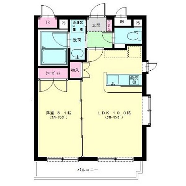 ウィステリア柏木 ｜宮城県仙台市青葉区柏木1丁目(賃貸マンション1LDK・1階・35.70㎡)の写真 その2