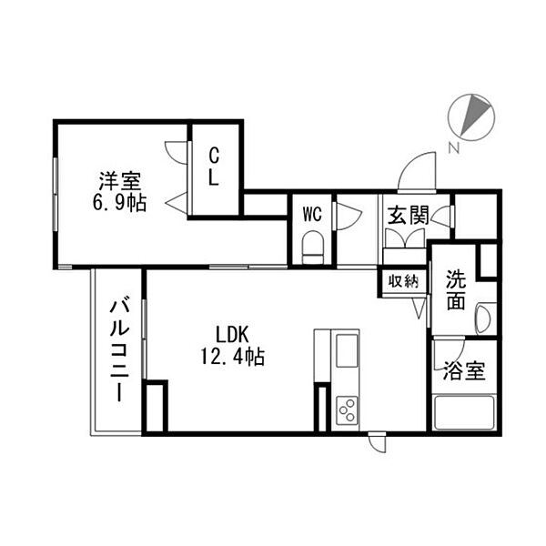 コンフォーザ立町 402｜宮城県仙台市青葉区立町(賃貸マンション1LDK・4階・47.30㎡)の写真 その2