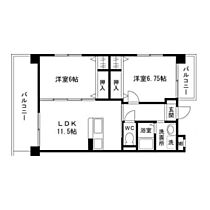 コンフォート台原 303 ｜ 宮城県仙台市青葉区台原2丁目（賃貸マンション2LDK・3階・55.10㎡） その2