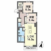 シェーナーヴァルト錦町  ｜ 宮城県仙台市青葉区錦町1丁目（賃貸マンション2LDK・2階・66.40㎡） その2