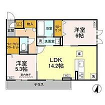 AbundantI  ｜ 宮城県仙台市太白区富沢西4丁目（賃貸アパート2LDK・1階・61.38㎡） その2