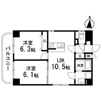 Ｋ－1二日町  ｜ 宮城県仙台市青葉区二日町（賃貸マンション2LDK・1階・49.30㎡） その2