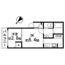 ガーデンパーク八本松B  ｜ 宮城県仙台市太白区八本松1丁目（賃貸アパート1DK・1階・22.48㎡） その2