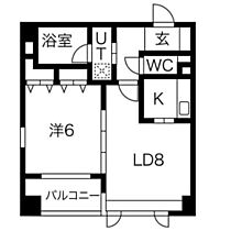 グランビュー晩翠通  ｜ 宮城県仙台市青葉区木町通1丁目（賃貸マンション1LDK・4階・40.46㎡） その2