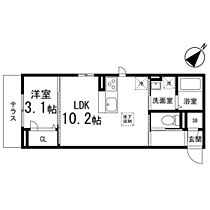 DーROOM二軒茶屋T？T  ｜ 宮城県仙台市若林区二軒茶屋（賃貸アパート1LDK・1階・33.56㎡） その2