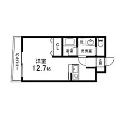 Dolce柏木 ワンルームの間取図画像
