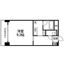 VIP仙台二日町ANNEX 1Kの間取図画像