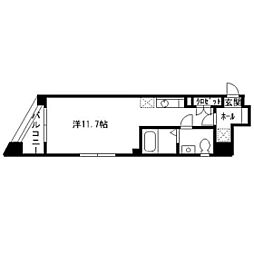 コンフォート上杉 ワンルームの間取図画像