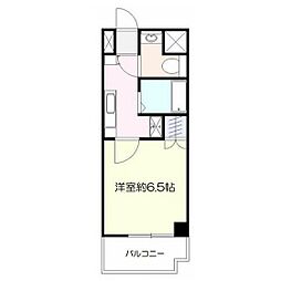 ラ・シープラット 1Kの間取図画像