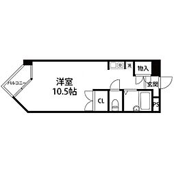 VIP仙台二日町 ワンルームの間取図画像