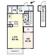 DエラングラースH仙台宮町  ｜ 宮城県仙台市青葉区宮町1丁目（賃貸アパート1LDK・2階・37.79㎡） その2