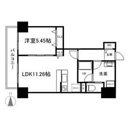 グラン・ドミール小田原山本丁 1LDKの間取図画像
