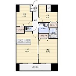 アークデュオ仙台苦竹 3LDKの間取図画像