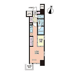 アーバンハイツ大町 1LDKの間取図画像
