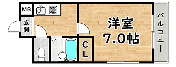 勝栄マンションパート5 301｜大阪府大阪市西淀川区大和田３丁目(賃貸マンション1K・3階・18.00㎡)の写真 その2