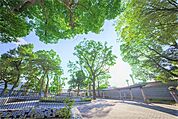 公園「十三公園まで566m」