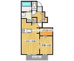 IKJ・クレール・シェソワI 103 ｜ 佐賀県佐賀市西与賀町大字厘外752番5（賃貸アパート1LDK・1階・42.57㎡） その2