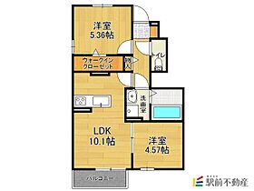 リッチmomoII 102 ｜ 佐賀県神埼市神埼町田道ケ里2337-2（賃貸アパート2LDK・1階・47.16㎡） その2