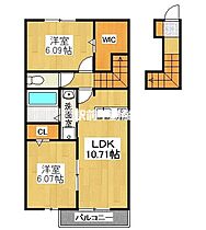 リッチmomoIII 201 ｜ 佐賀県小城市牛津町牛津323-1（賃貸アパート2LDK・2階・59.99㎡） その2