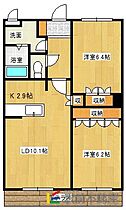 グランチェスタ・ロイヤルメゾンB 205 ｜ 佐賀県小城市牛津町牛津677-1（賃貸アパート2LDK・2階・57.33㎡） その2