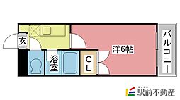 タケダビル 1Kの間取図画像