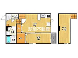 MIRISE県庁東 1階1LDKの間取り