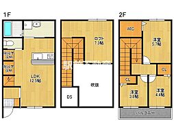 LOFTY SAGA 1階3LDKの間取り