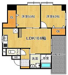 間取図画像 2LDK