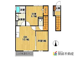 ヴィラウィステリア神埼B棟 2階/202