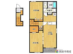 ツインスフィア1 2LDKの間取図画像