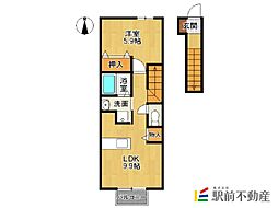 アヴェニールA 1LDKの間取図画像