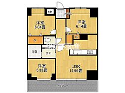 TOMOEビル 3LDKの間取図画像