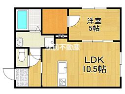 高木町新築APファイバー 1LDKの間取図画像