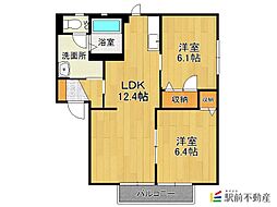 ピアッツァ若楠B棟 1階/102
