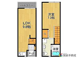 R-BOX兵庫 1LDKの間取図画像