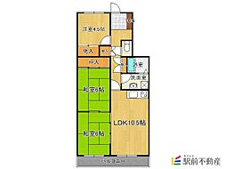 フレンドリィ雅 3LDKの間取図画像