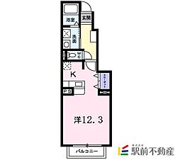 リヴィエール・K 1Kの間取図画像