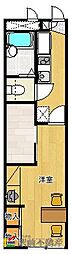 レオパレス佐賀7 1Kの間取図画像