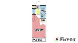 秋桜マンション ワンルームの間取図画像