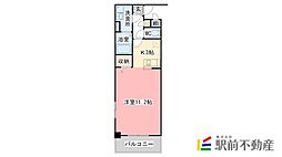リュミエールアンジュ 1Kの間取図画像