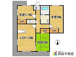K'sマンション2002 3LDKの間取図画像