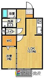 ヴィヴレ兵庫北 1LDKの間取図画像
