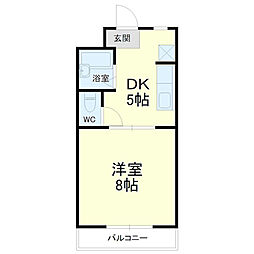 プランナール 1DKの間取図画像