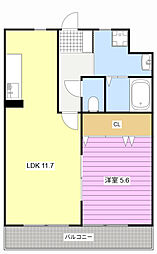 間取図画像 1LDK