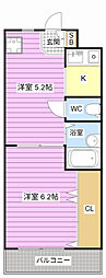 AMK 2Kの間取図画像