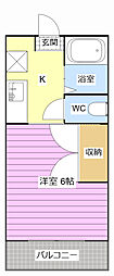 MK5 1Kの間取図画像