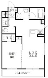 リライフ神立 1LDKの間取図画像
