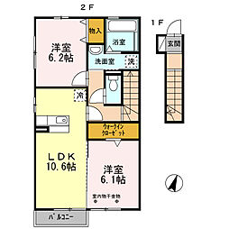 メゾンプレーヌ天竜川C 2階